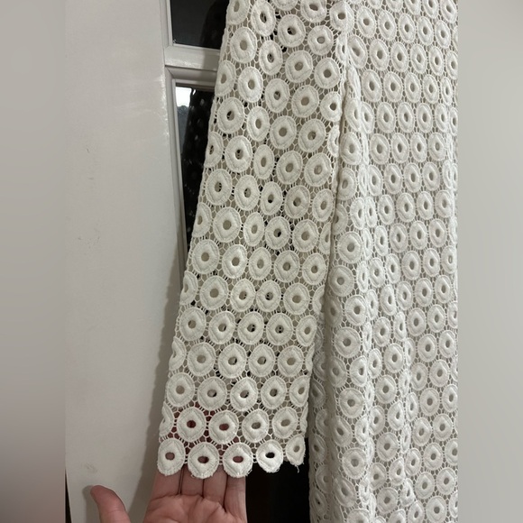 Kate Spade Ashby Guipure Lace Shift Dress - Size 0 - white - Picture 3 of 8